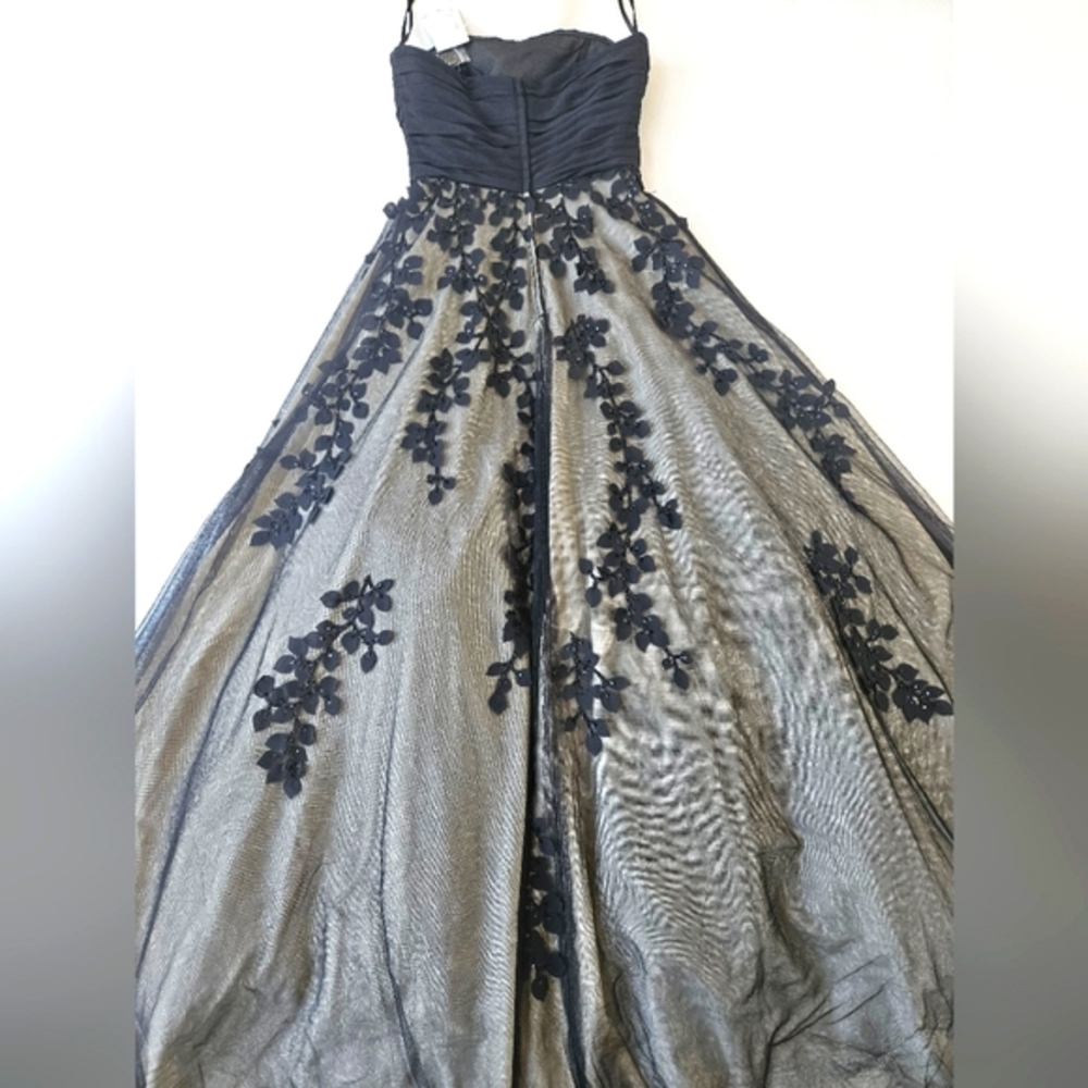 Basix Black Label Strapless Gown Dress Size 8 - Picture 10 of 16